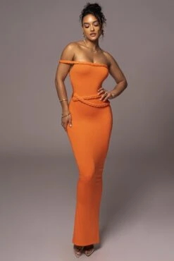 Tangerine One Of One Maxi Dress