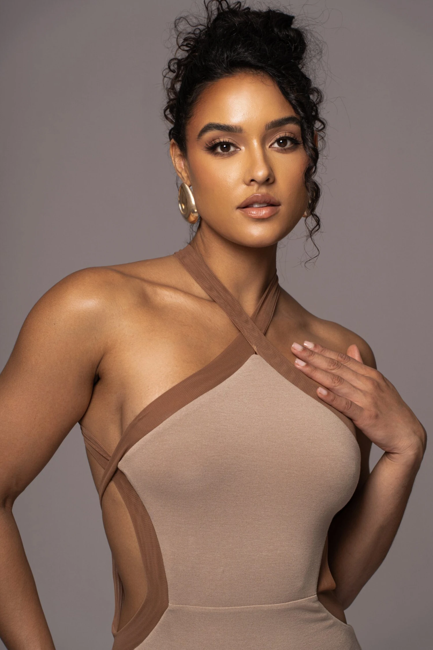 Beige Nights In Milan Maxi Dress - Image 5