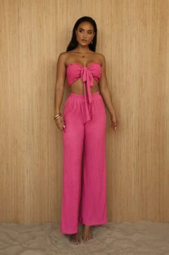 Pink Odessa Smocked Pant Set