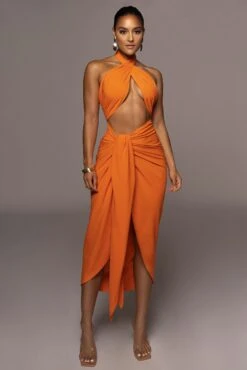 Orange Sahara Dress