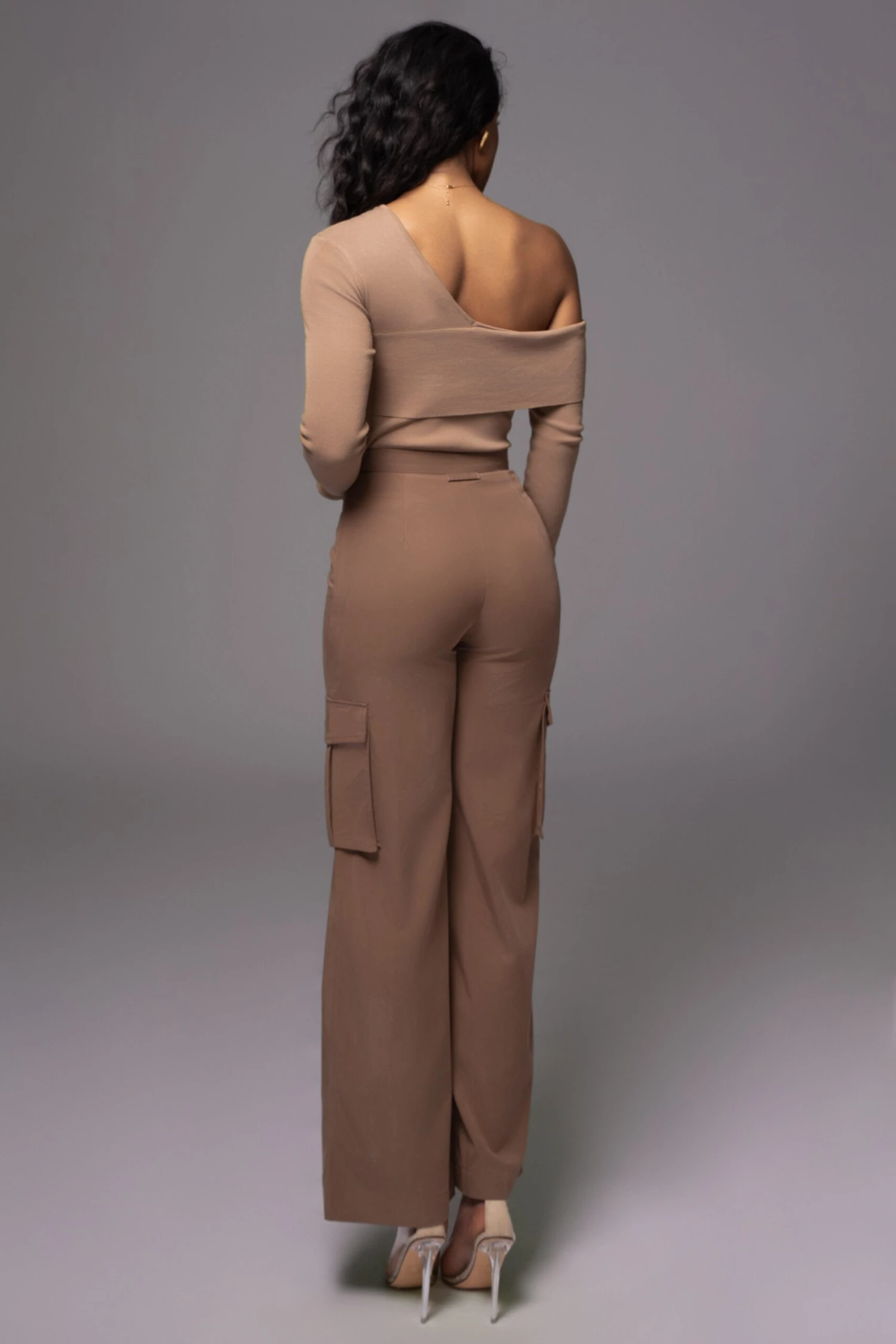 Beige Eve Off The Shoulder Top - Image 5