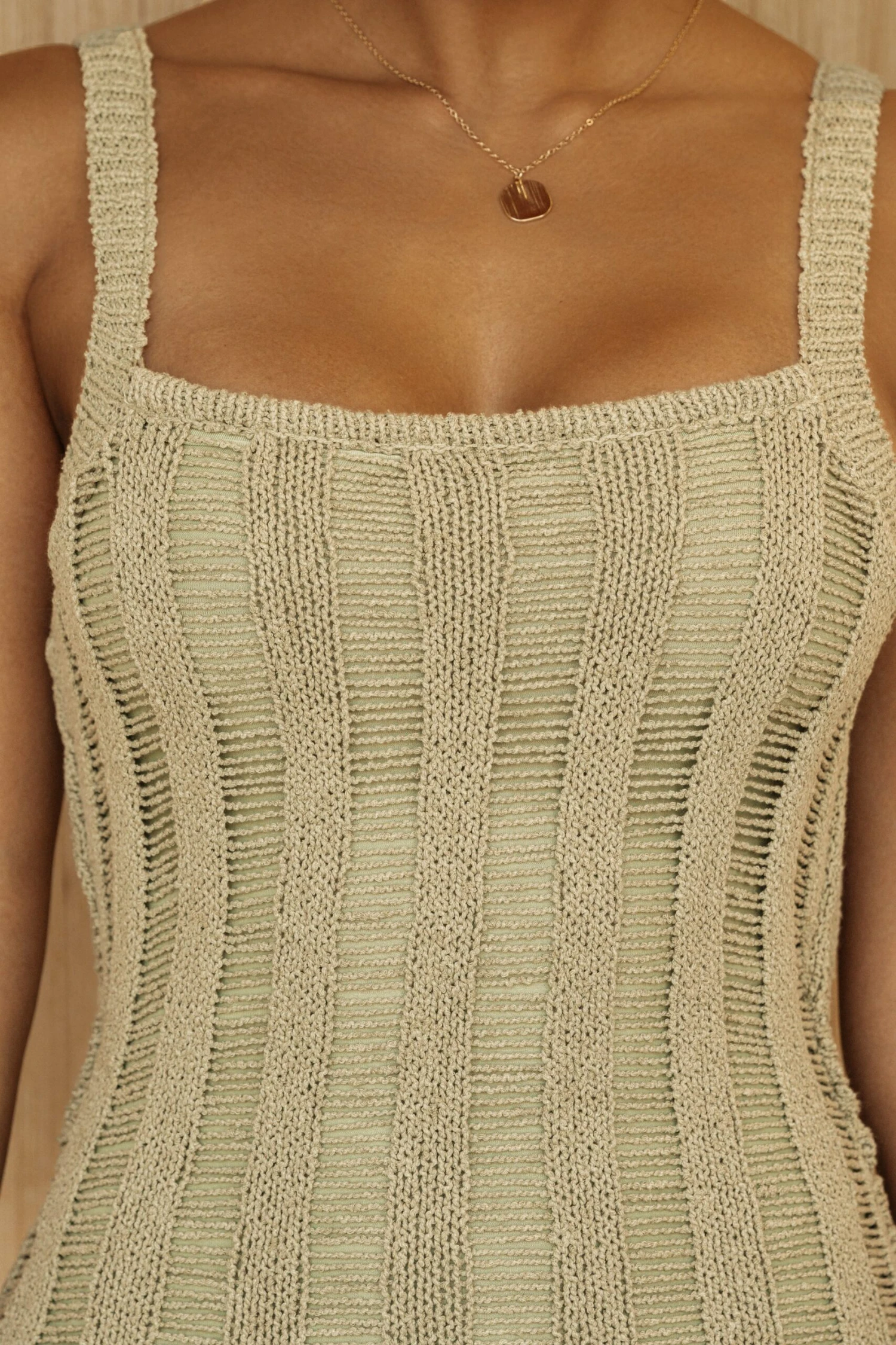 Moss Fine Knit Midi Dress - Image 6