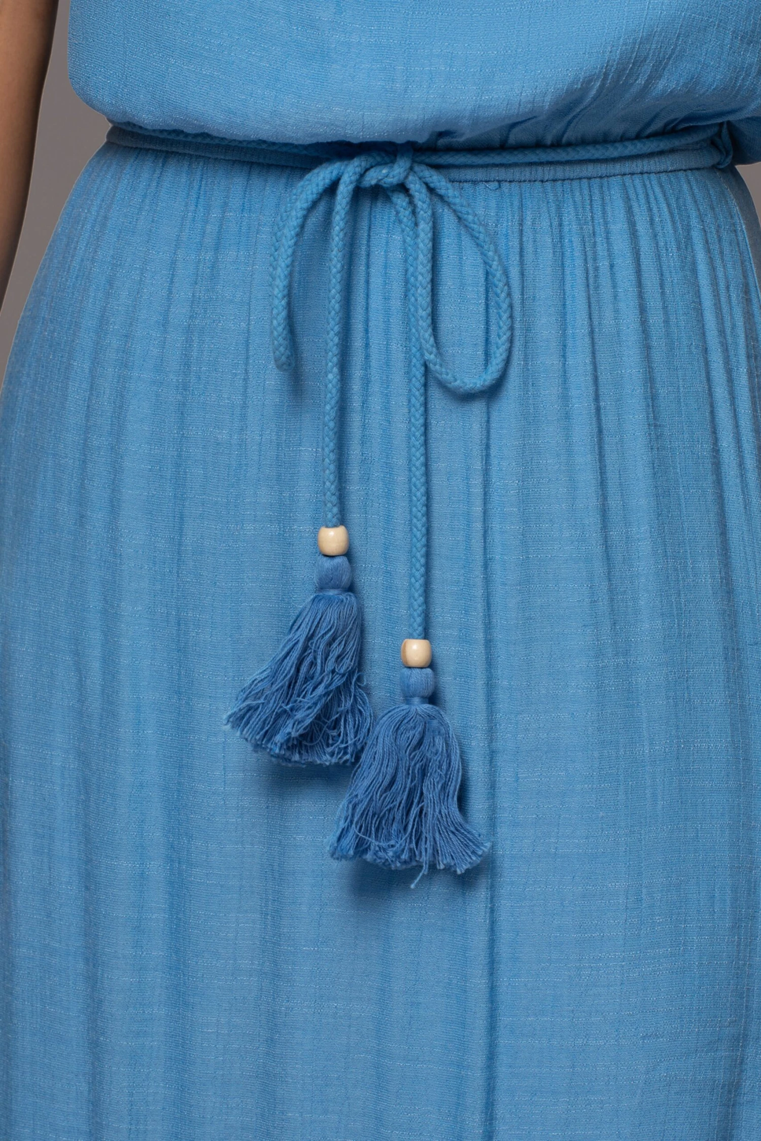 Blue Del Sol Linen Maxi Dress - Image 10
