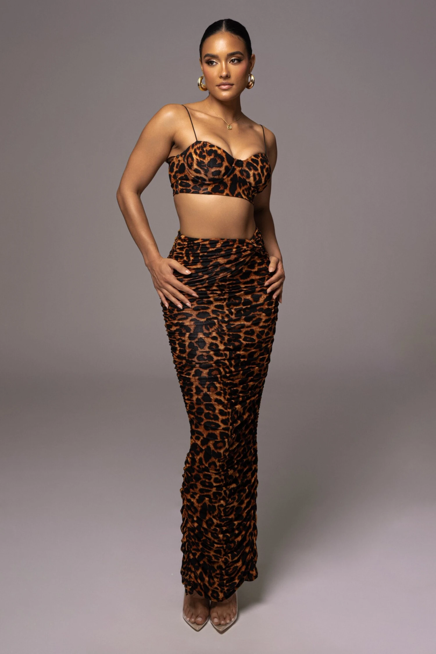 Leopard Lead You On Skirt Set - Image 3