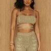 Moss She's All That Knit Crop Top