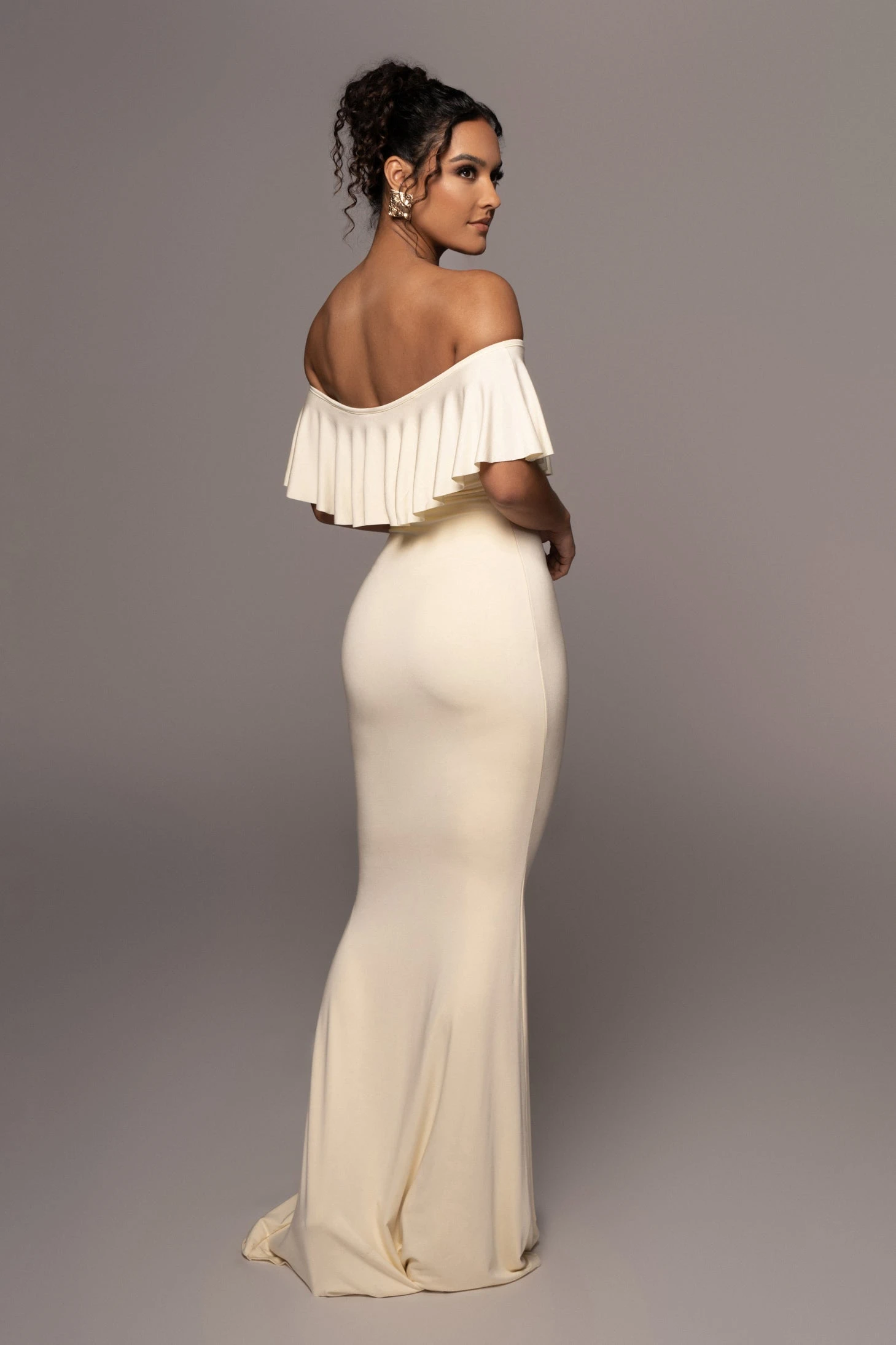 Buttercream Estelle Ruffled Maxi Dress - Image 9