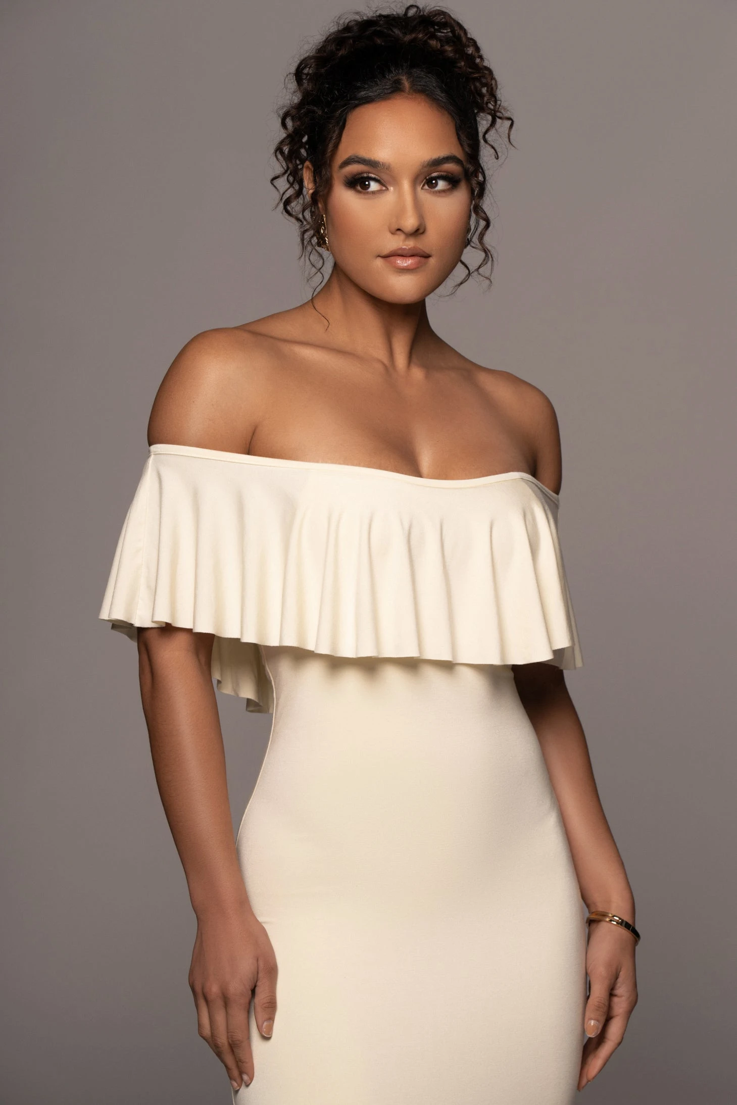 Buttercream Estelle Ruffled Maxi Dress - Image 5