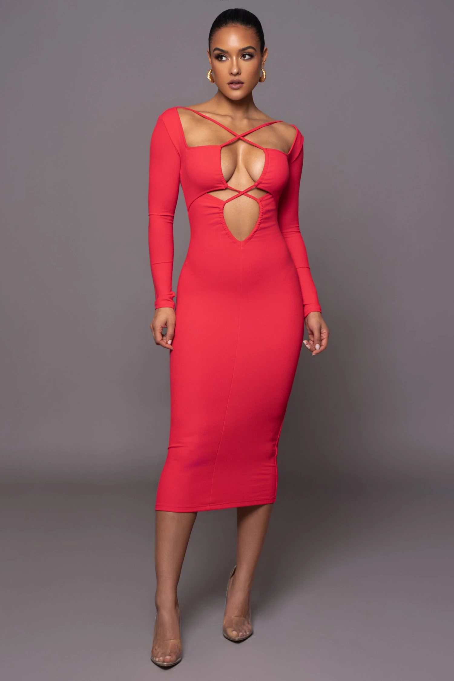 Persimmon Mesmerize Midi Dress