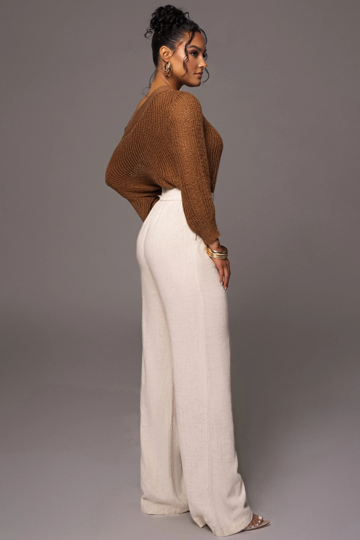 Pecan No Turning Back Off-Shoulder Top - Image 6