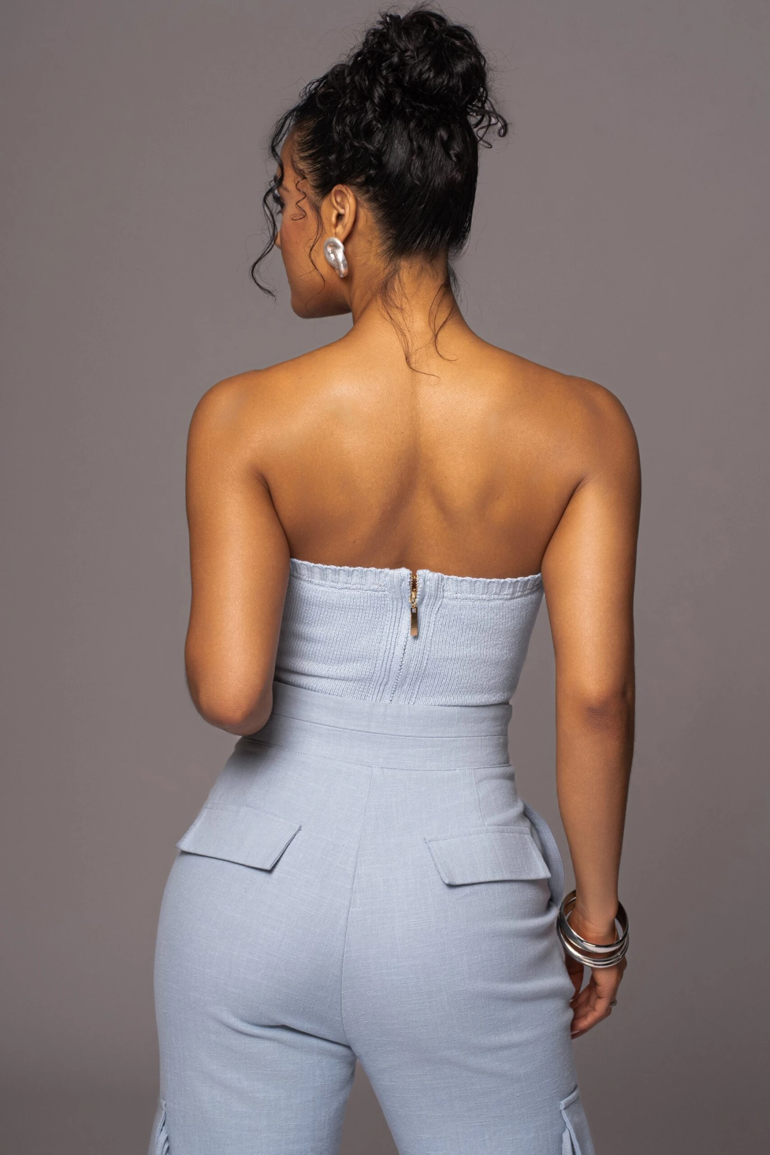 Blue Better Half Linen Utility Pants - Image 8