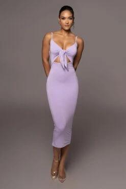 Lilac Soulmate Cut Out Dress