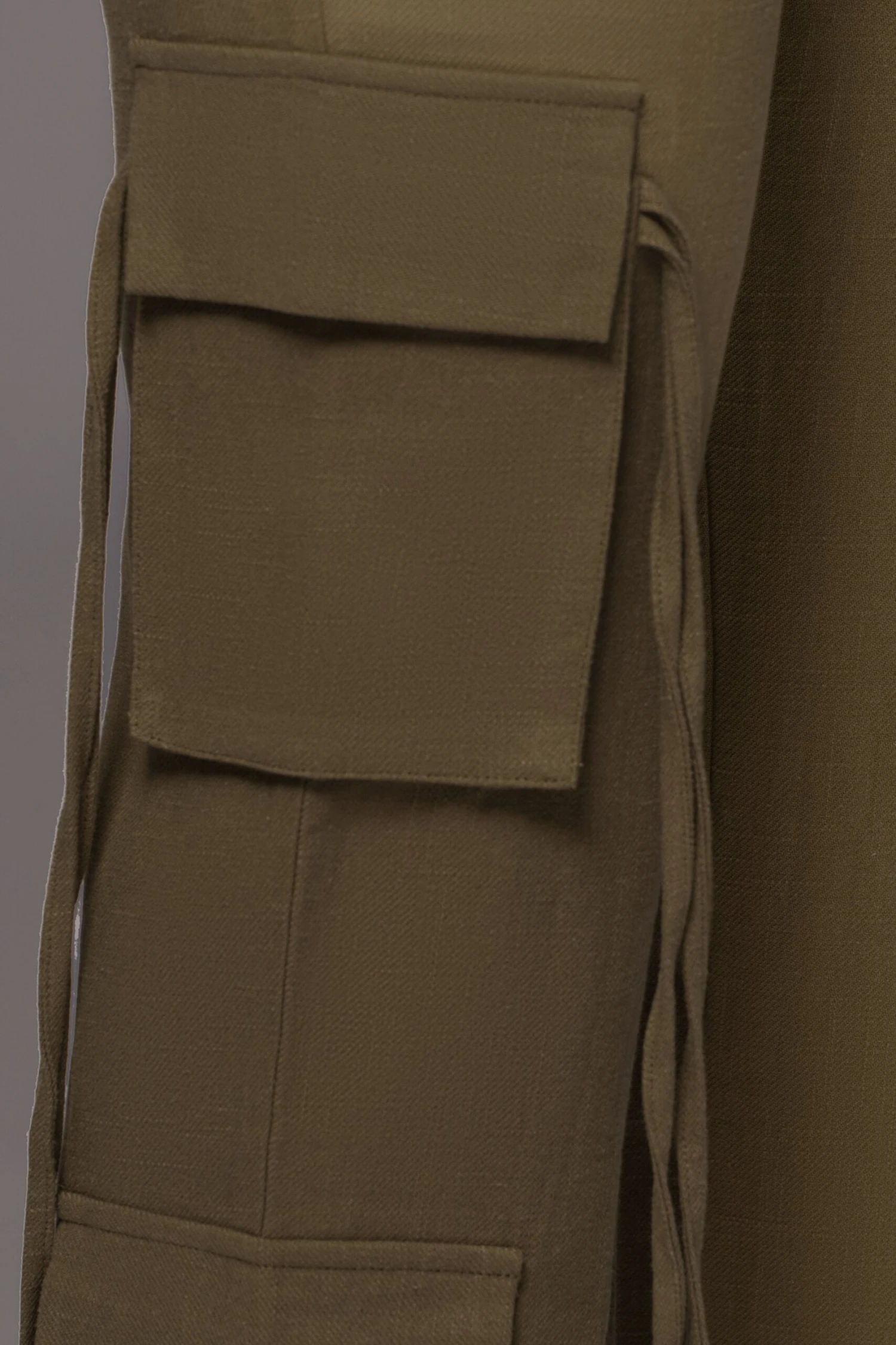 Olive Better Half Linen Utility Pants - Image 13