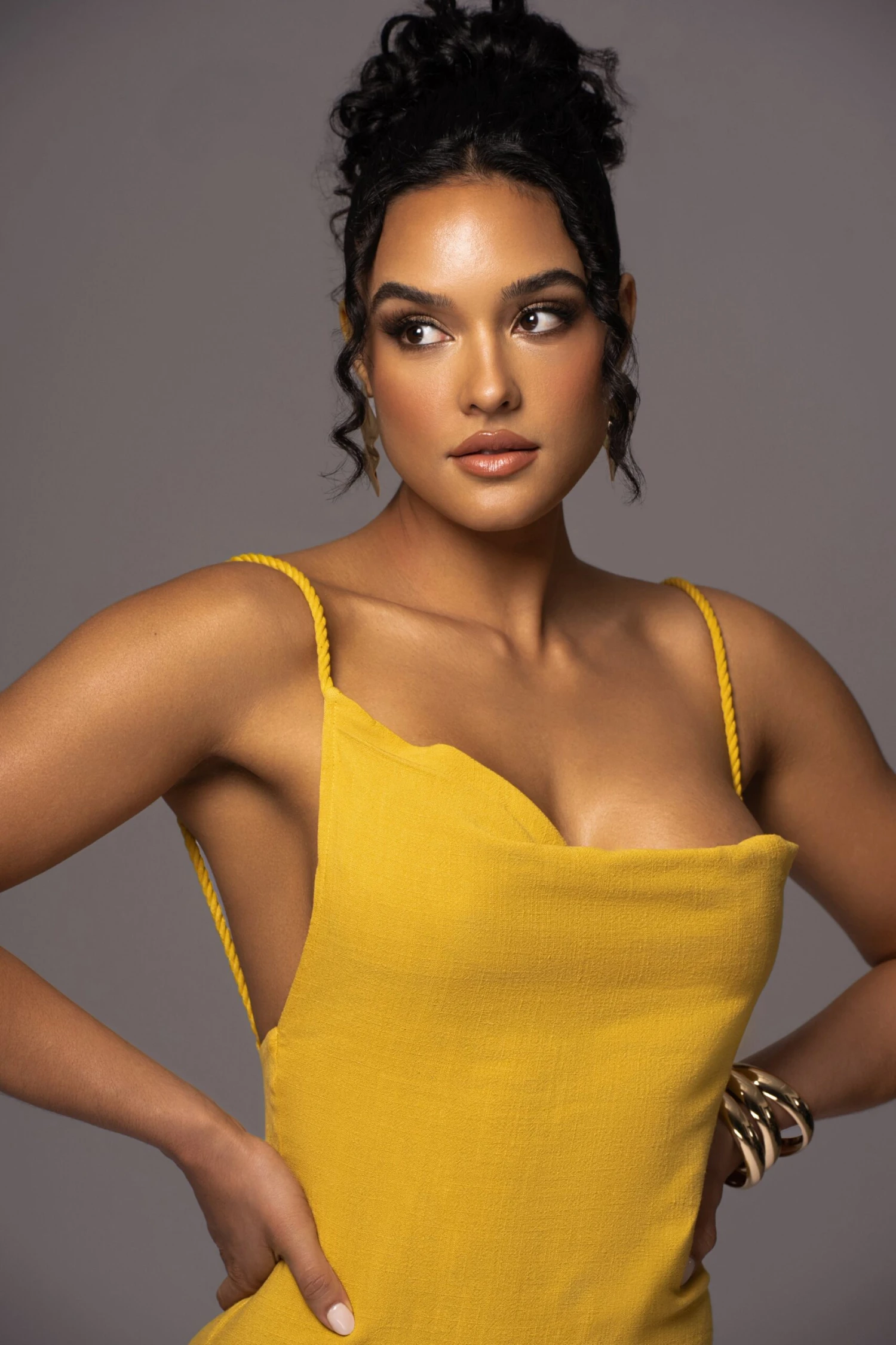 Yellow Adventure Awaits Linen Maxi Dress - Image 6