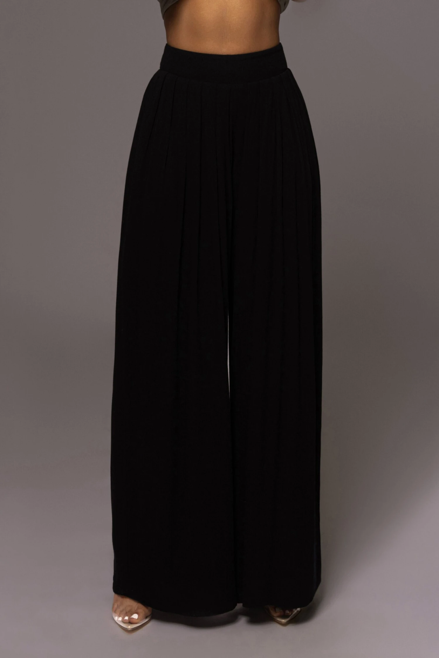 Black After Sunset Pleated Pants - Image 2