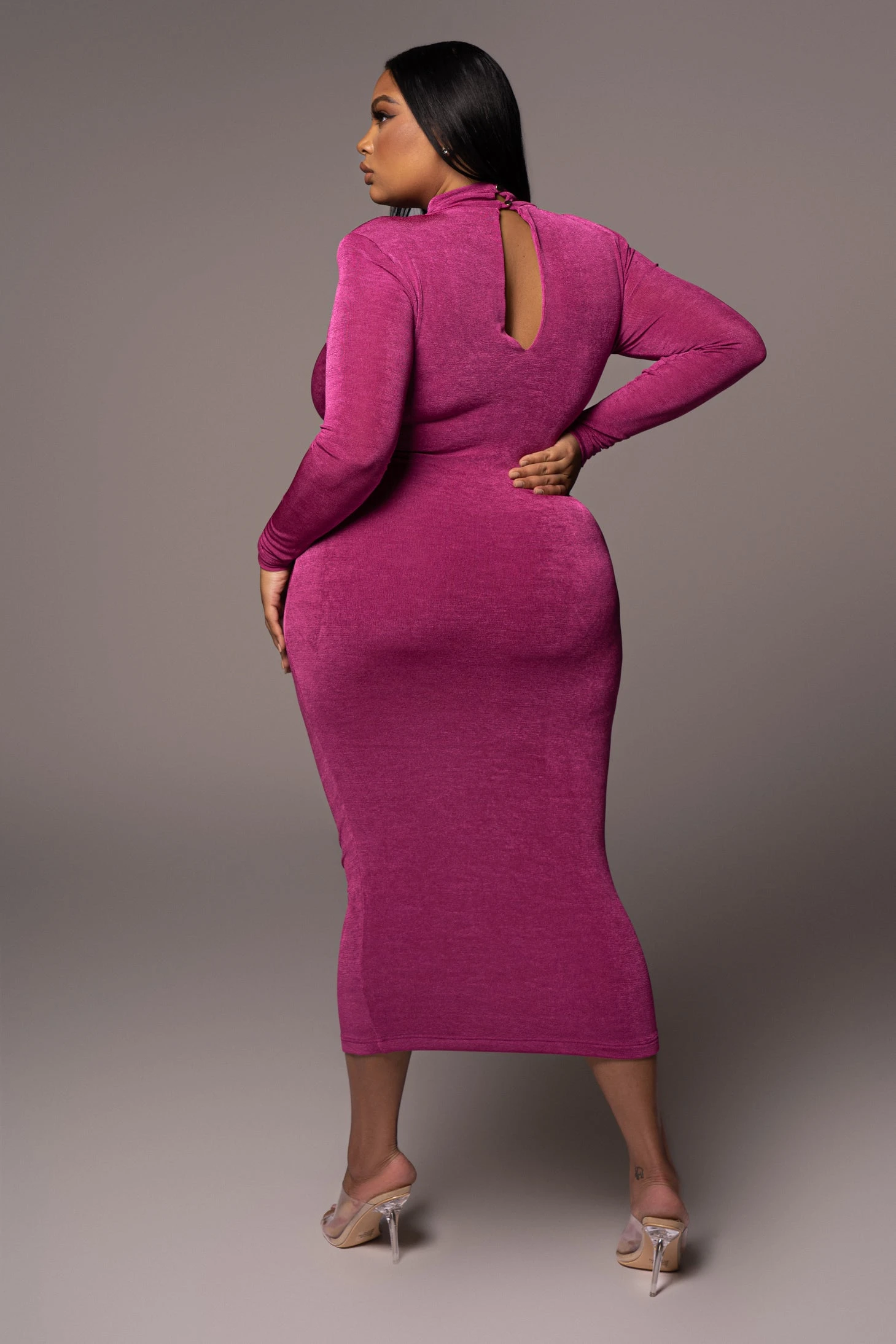 Berry Kara Mock Neck Dress - Image 5