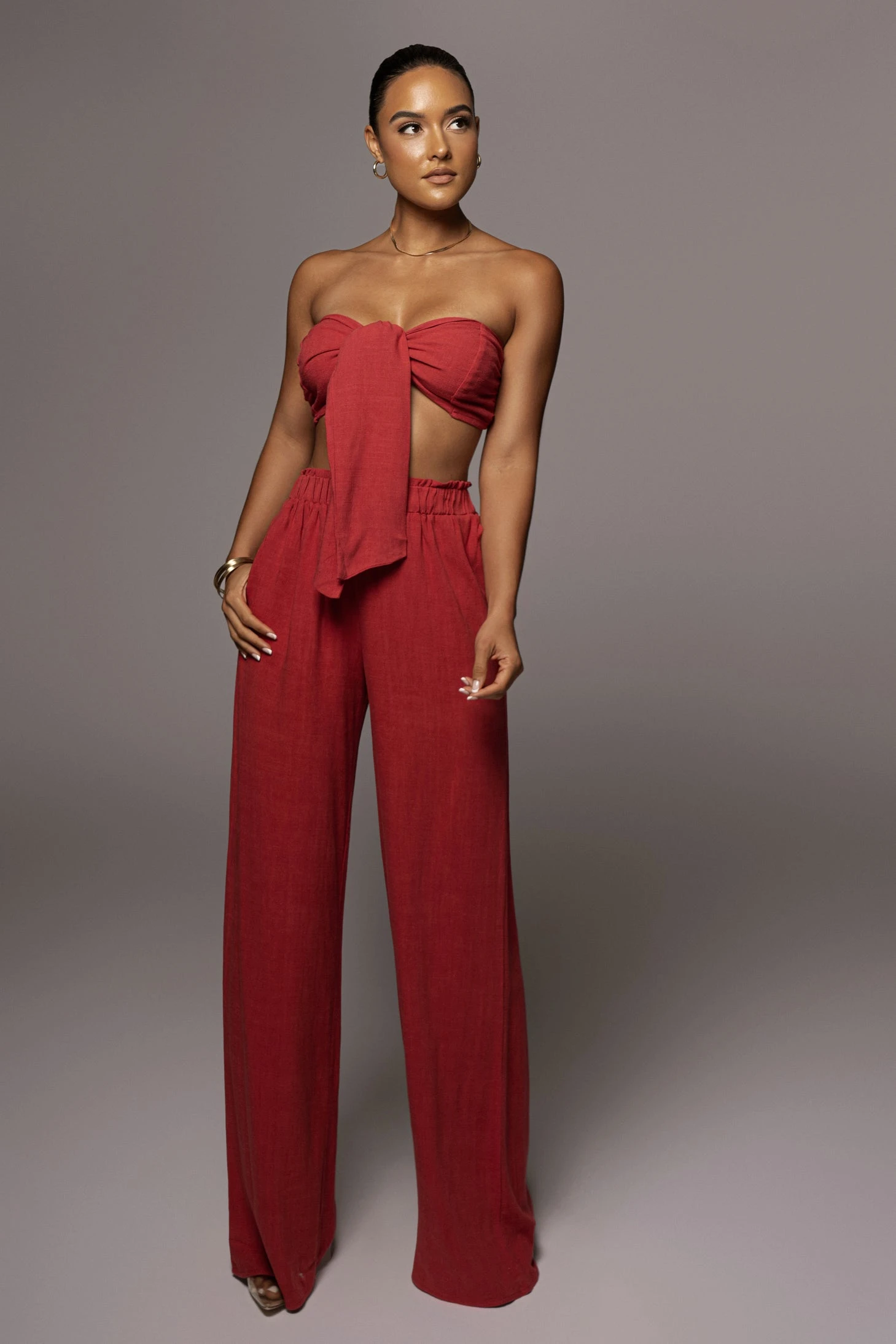 Red More Love Linen Set - Image 3