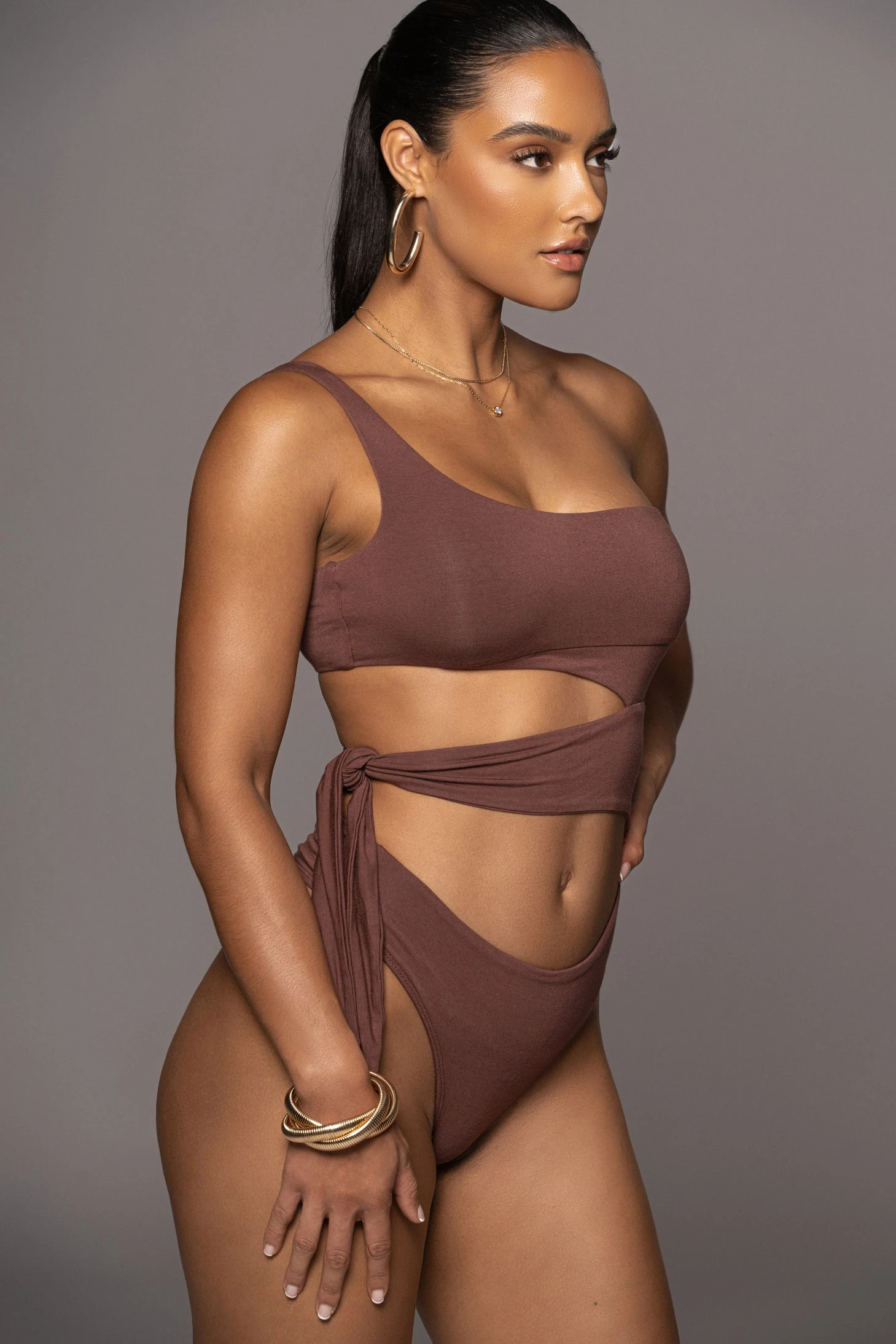 Chocolate Pull Me Closer Bodysuit - Image 5