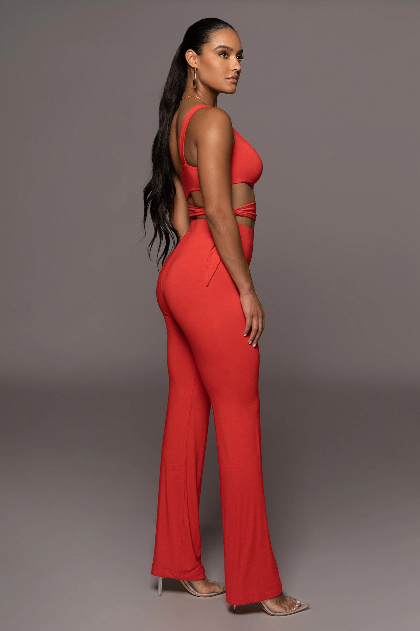 Jluxbasix Red Not So Yoga Pants - Image 5