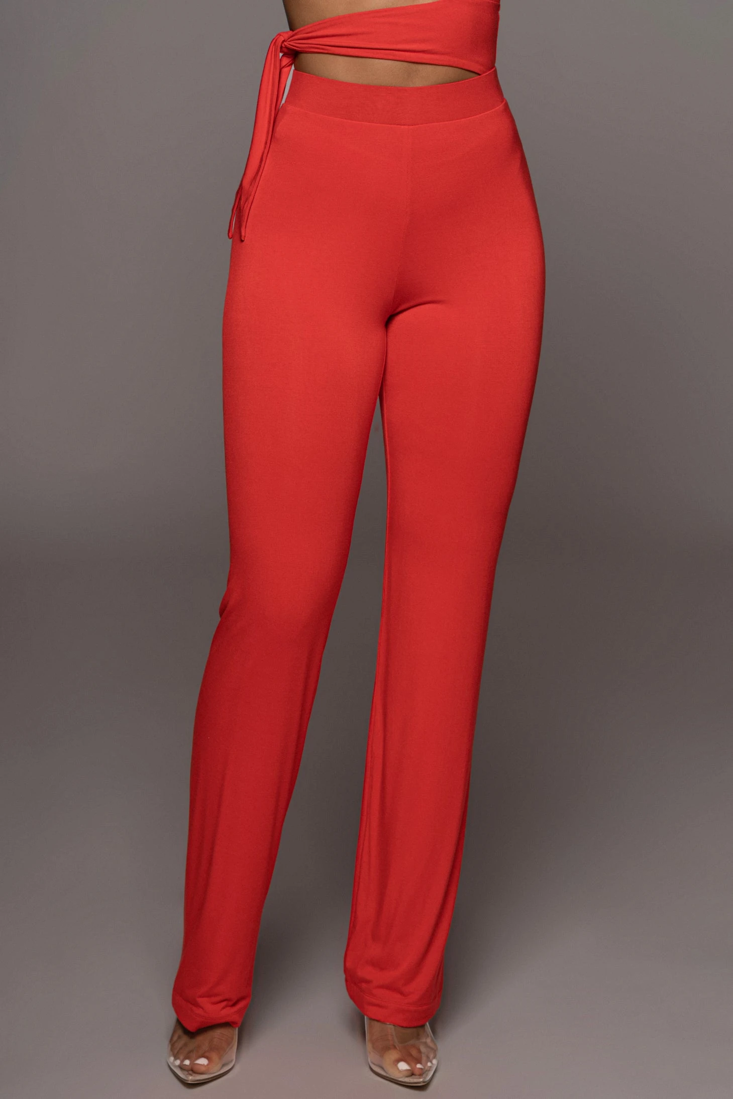 Jluxbasix Red Not So Yoga Pants - Image 2