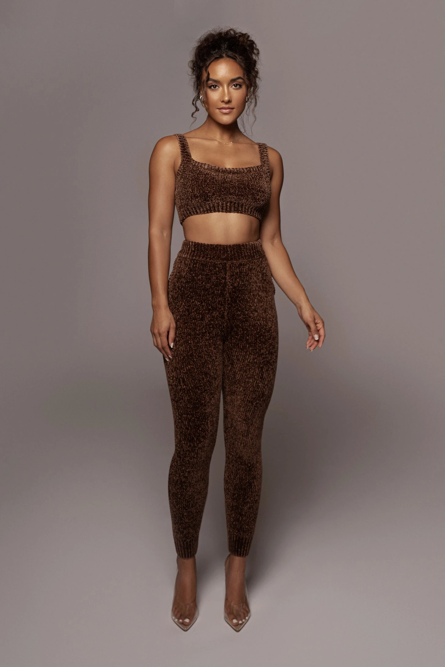 Chocolate Gemma Crop Chenille Top - Image 7