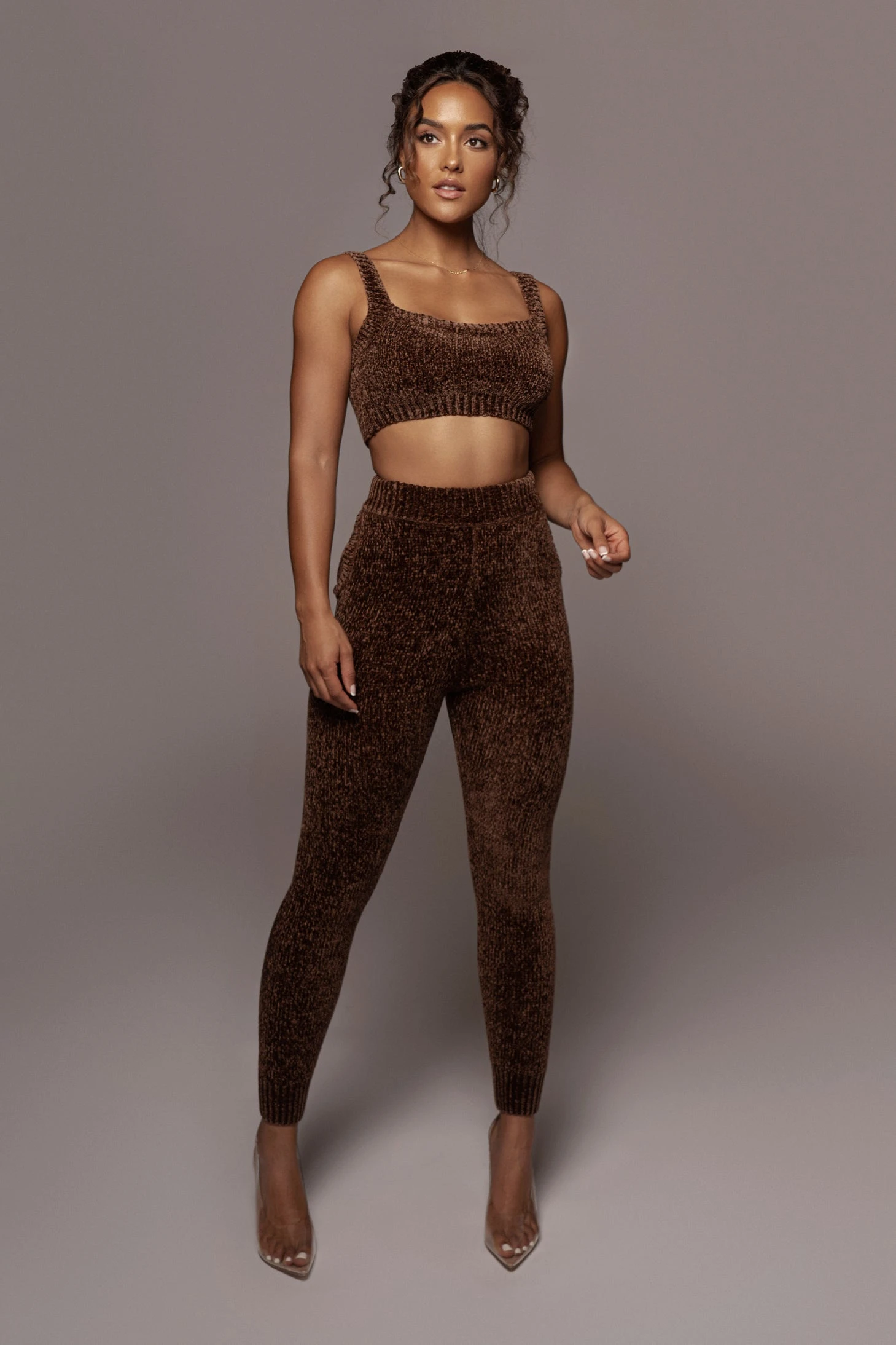 Chocolate Gemma Crop Chenille Top - Image 15