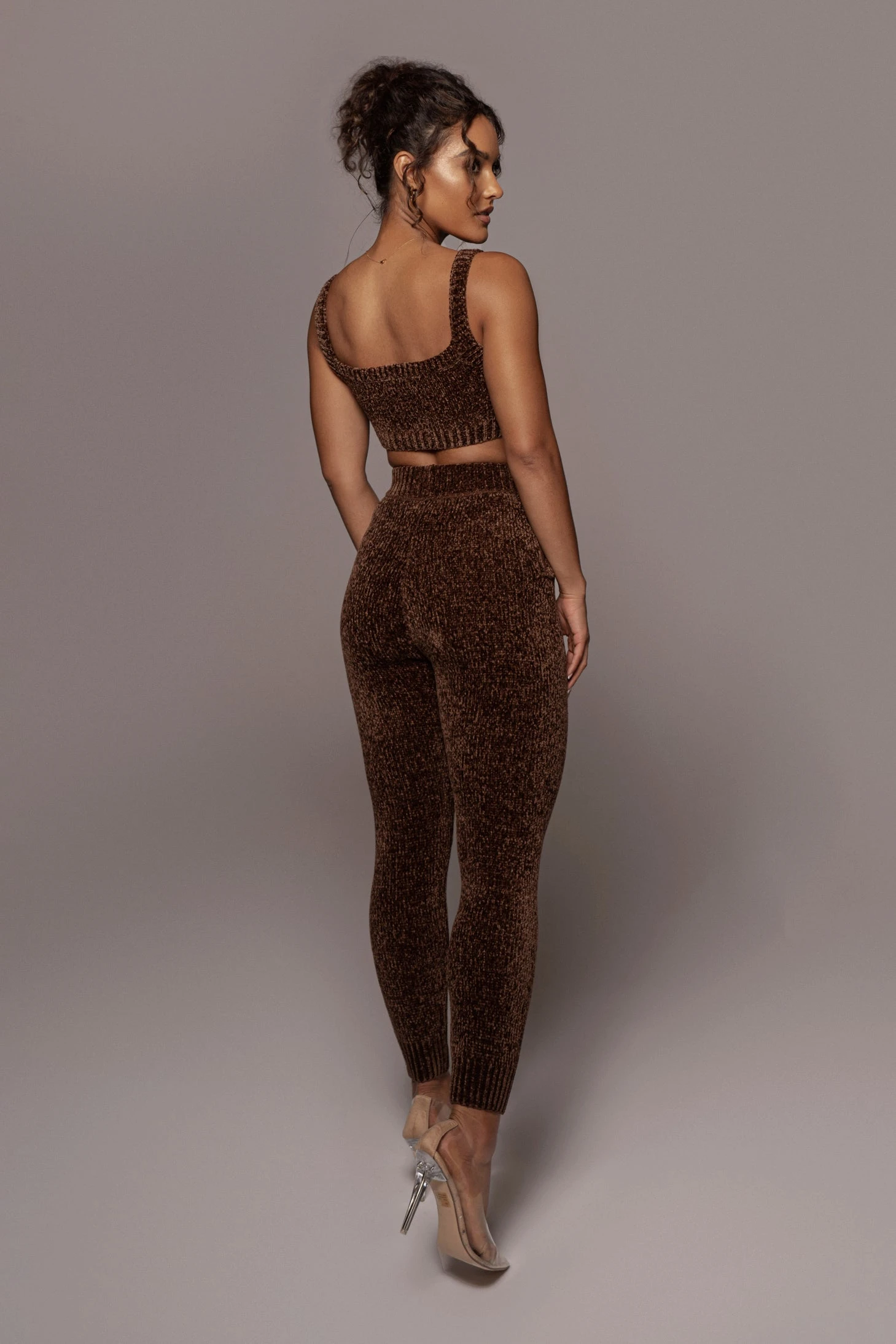 Chocolate Gemma Crop Chenille Top - Image 18