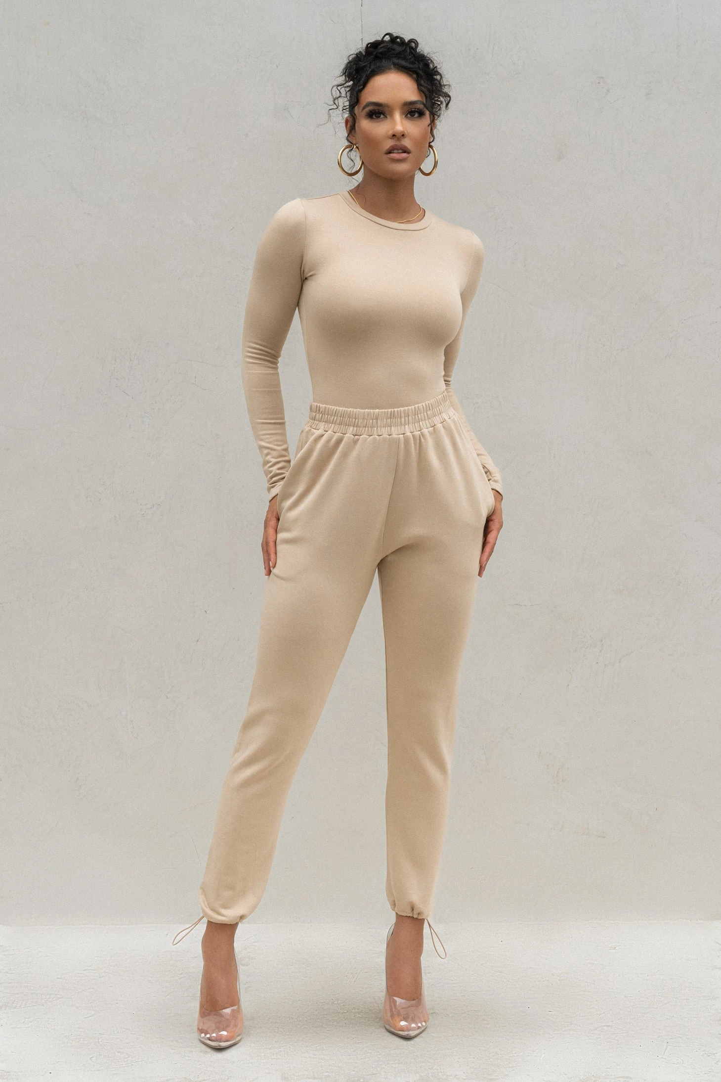 Beige No Limits Joggers - Image 3