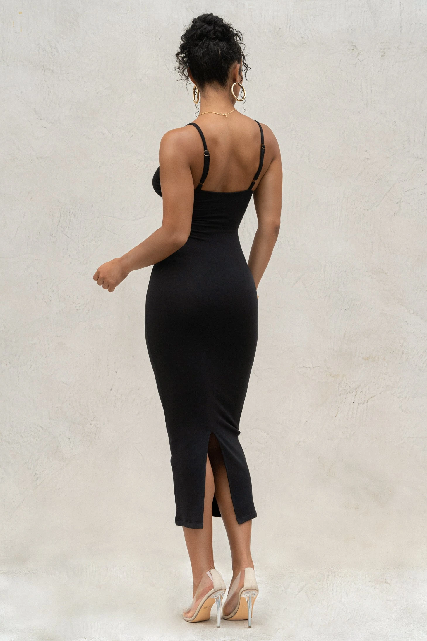 Black Midnight Memories Midi Dress - Image 4