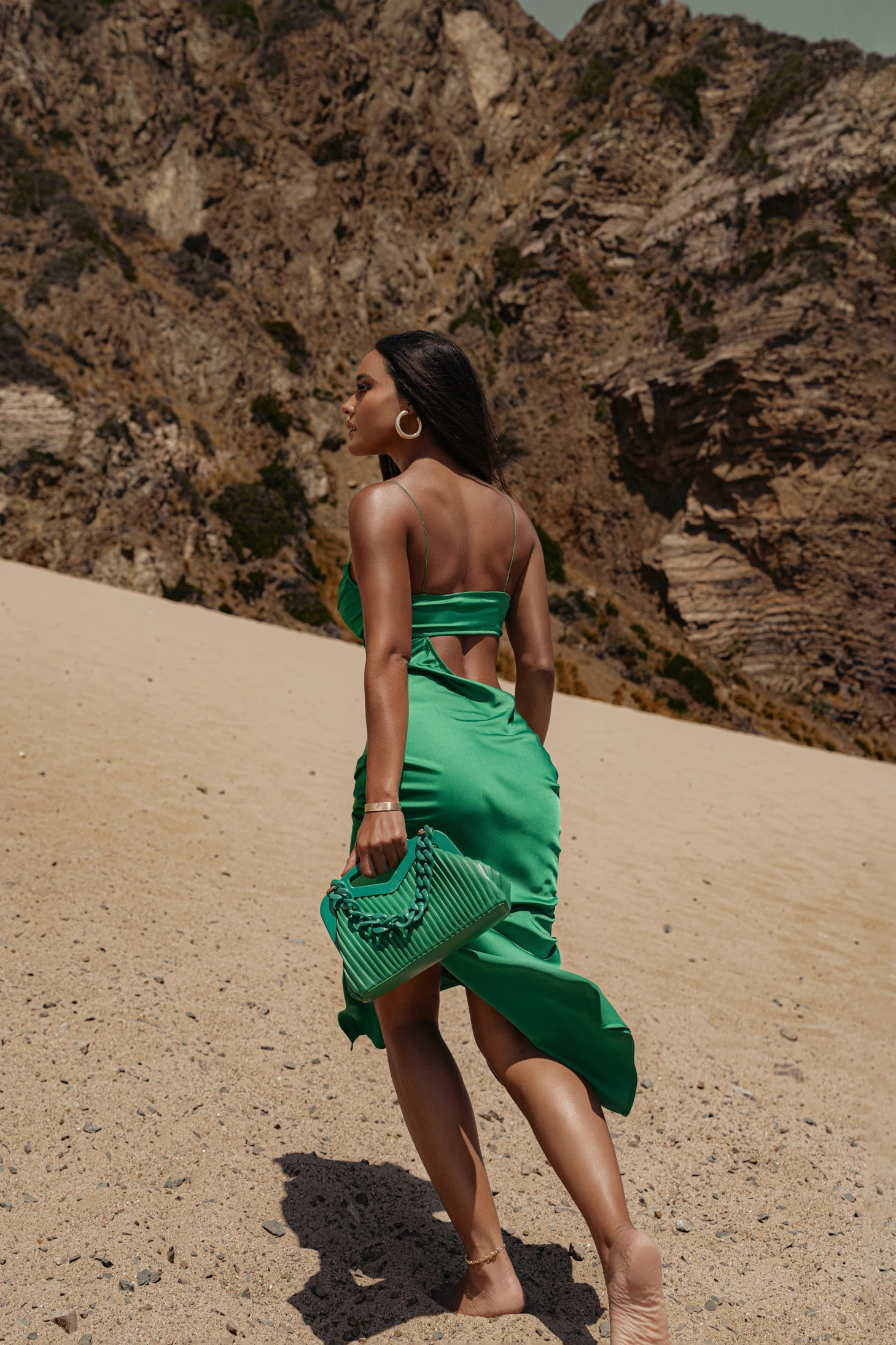 Green Maurine Cutout Dress - Image 13