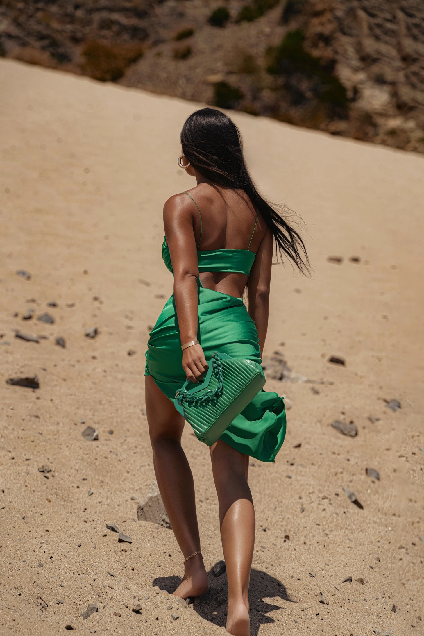 Green Maurine Cutout Dress - Image 12