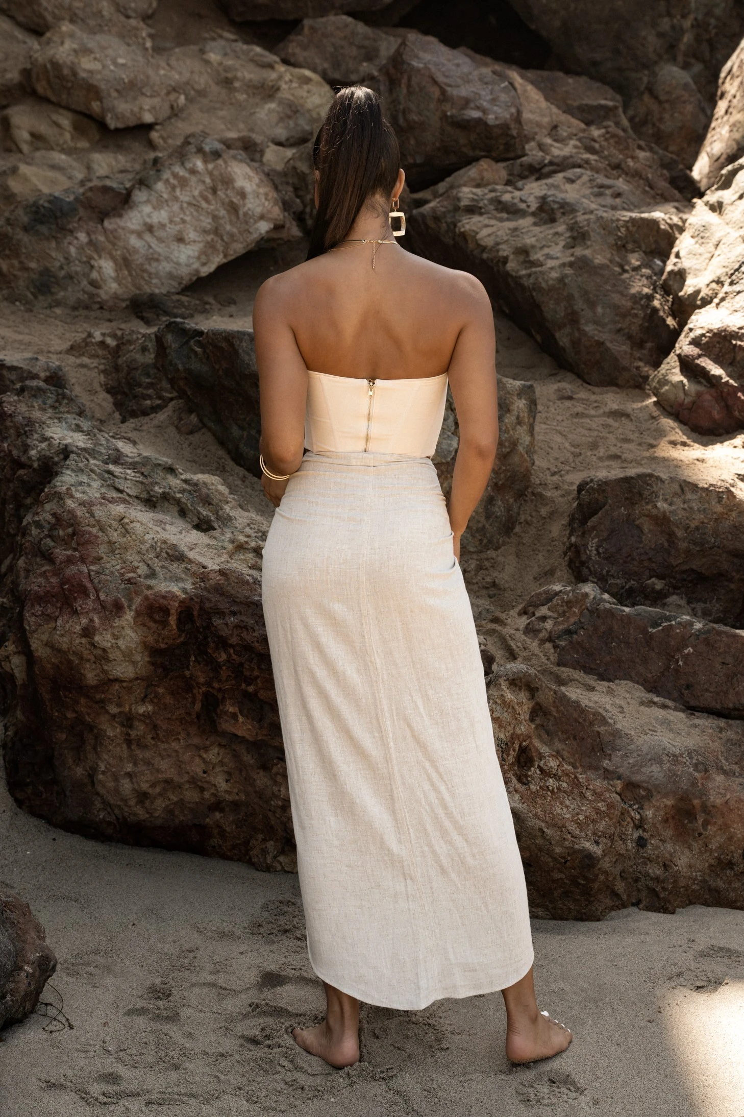 Natural Saylor Linen Sarong - Image 18