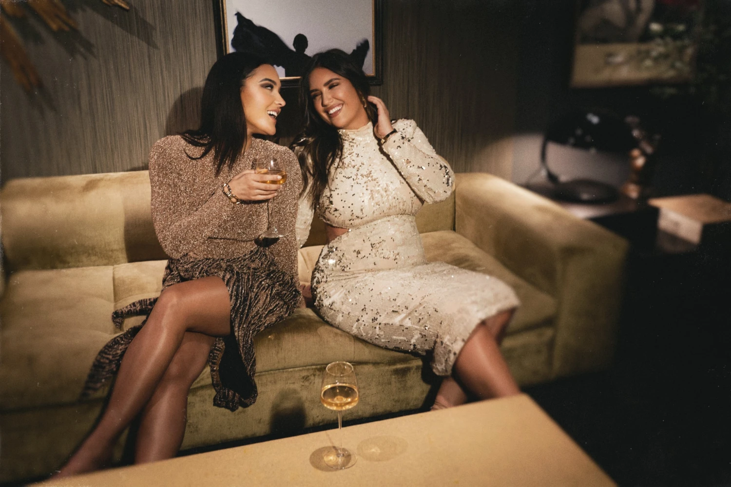 Gold/Black Untamed Slit Dress - Image 19